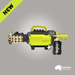 Yellow and black washr tradie pressure washer with a bottle on a gray background, featuring the Bigboi brand.