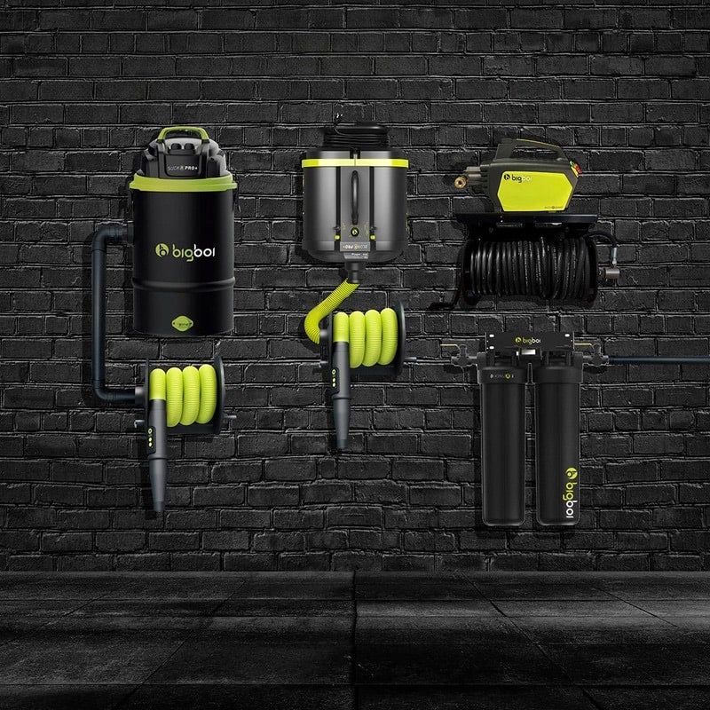 Bigboi ultimate garage QUAD option 2 with black brick background