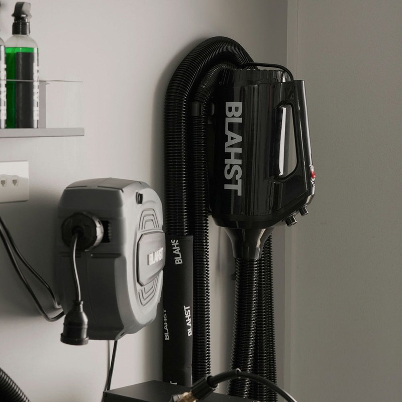 Blahst air Maxx dryer mounted on wall