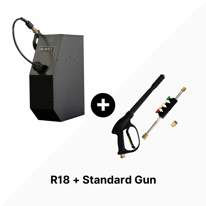Blahst r18 pressure washer with standard gun
