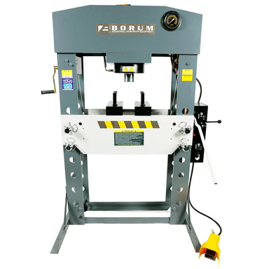 Borum 100 ton industrial press machine on a white background