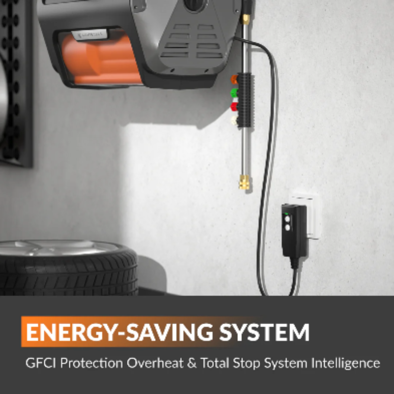 Giraffe Grandfalls Pro pressure washer energy saving system