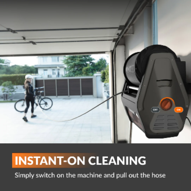 Giraffe Grandfalls Pro pressure washer instant on feature