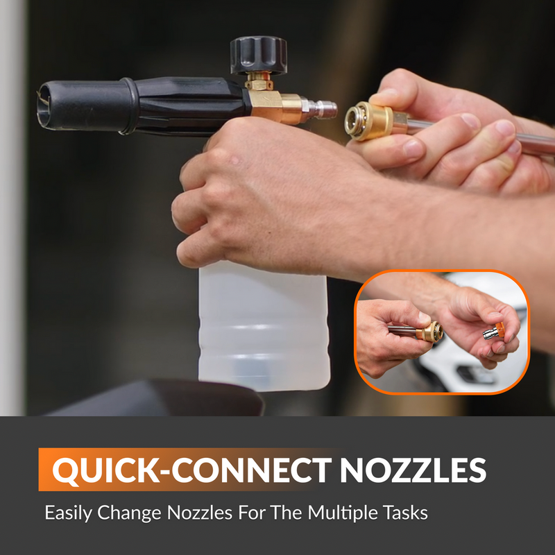 Giraffe Grandfalls Pro pressure washer quick connect nozzles