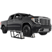 Gray pickup truck on a Quickjack 8000TLX on a white background
