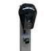 A black glossy Ocular electric vehicle charging unit mounted on a gray metal post, shown against a plain white background.