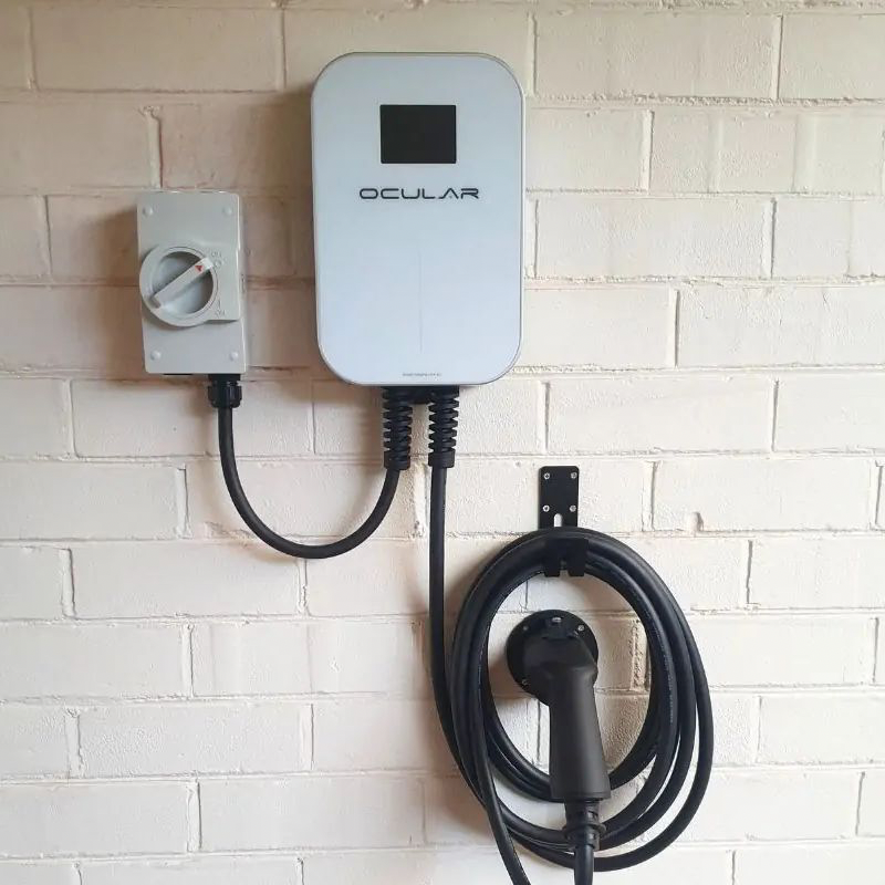 Ocular LTE Plus 7KW Single Phase EV Charger With 6M Type 2 Cable