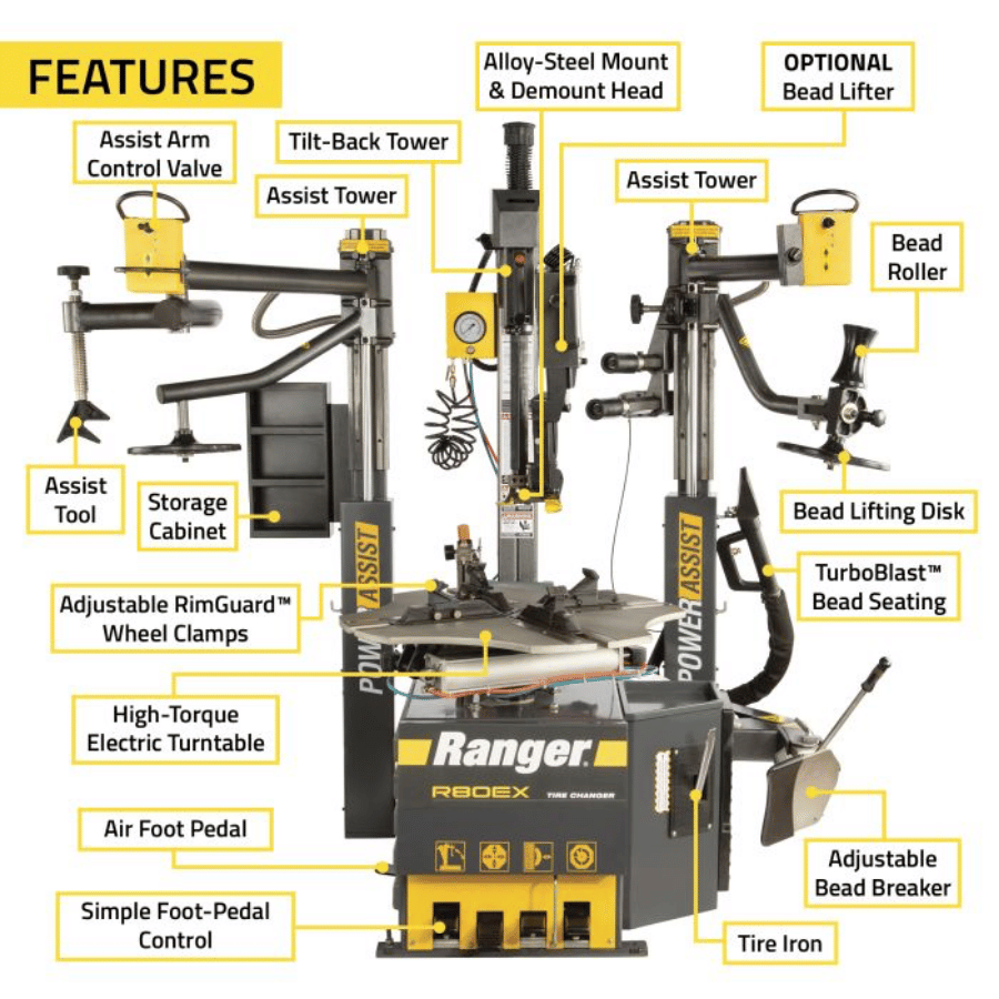 Ranger R80EX Tyre Changer