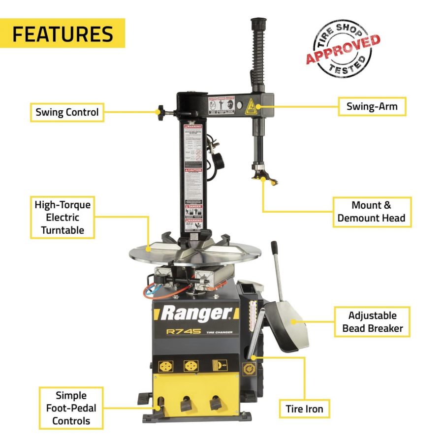 Ranger R745 Tyre Changer