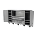 Large sp tools workstation with open doors on a white background