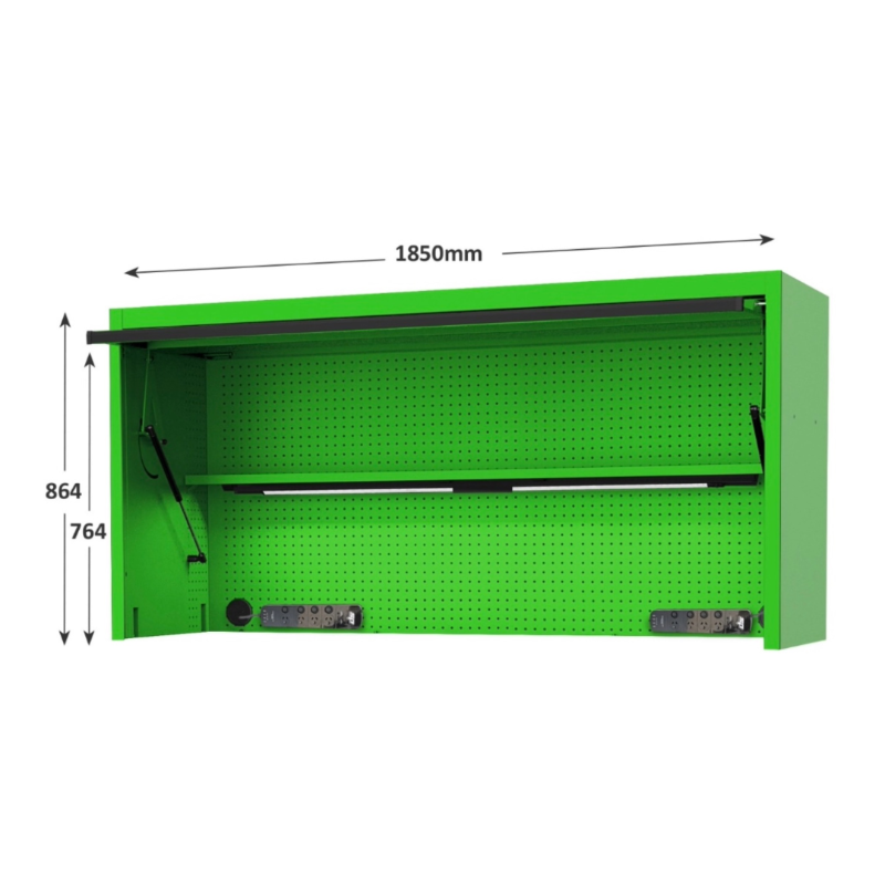 sptools green workstation hutch