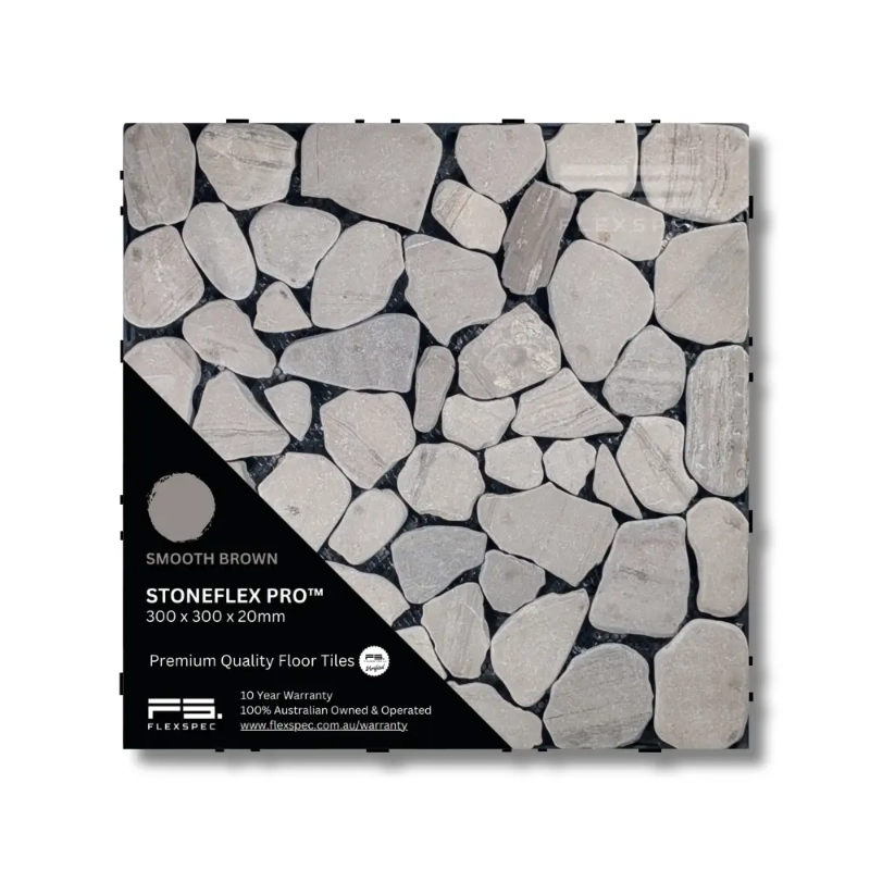 StoneFlex smooth brown tile