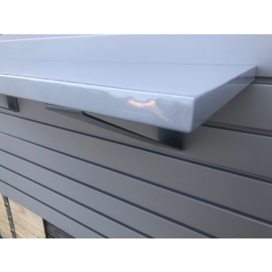 StoreWALL 400mm Deep Floating Metal Shelf With Brackets