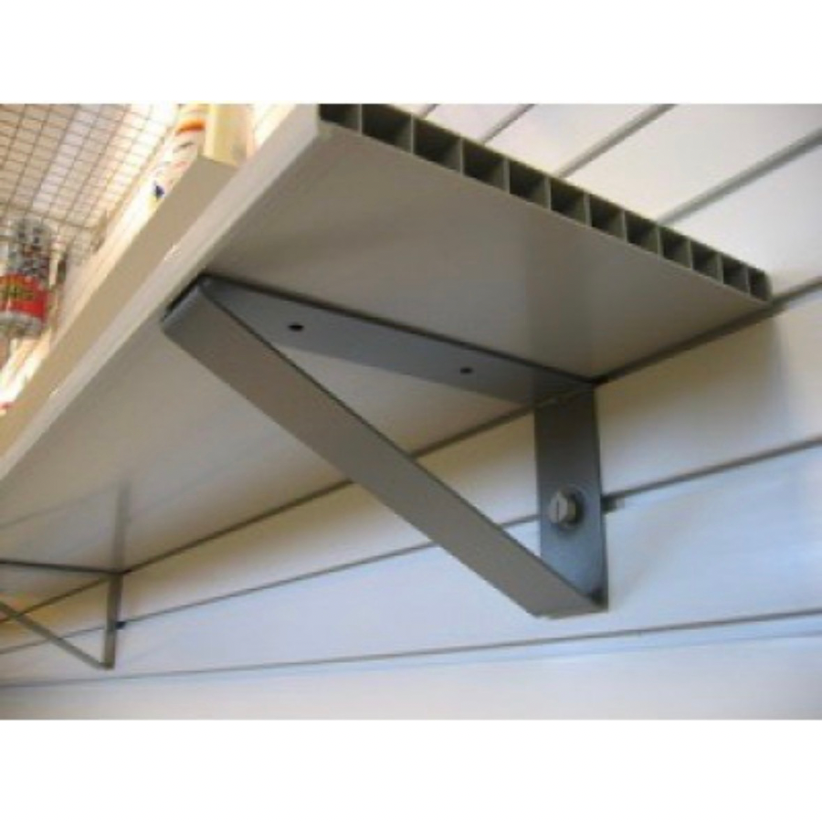 StoreWALL 400mm Deep Floating Metal Shelf With Brackets