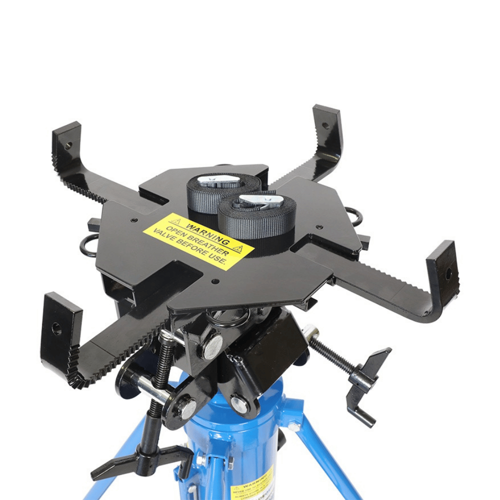 TQB transmission jack top plate with arms out on a white background