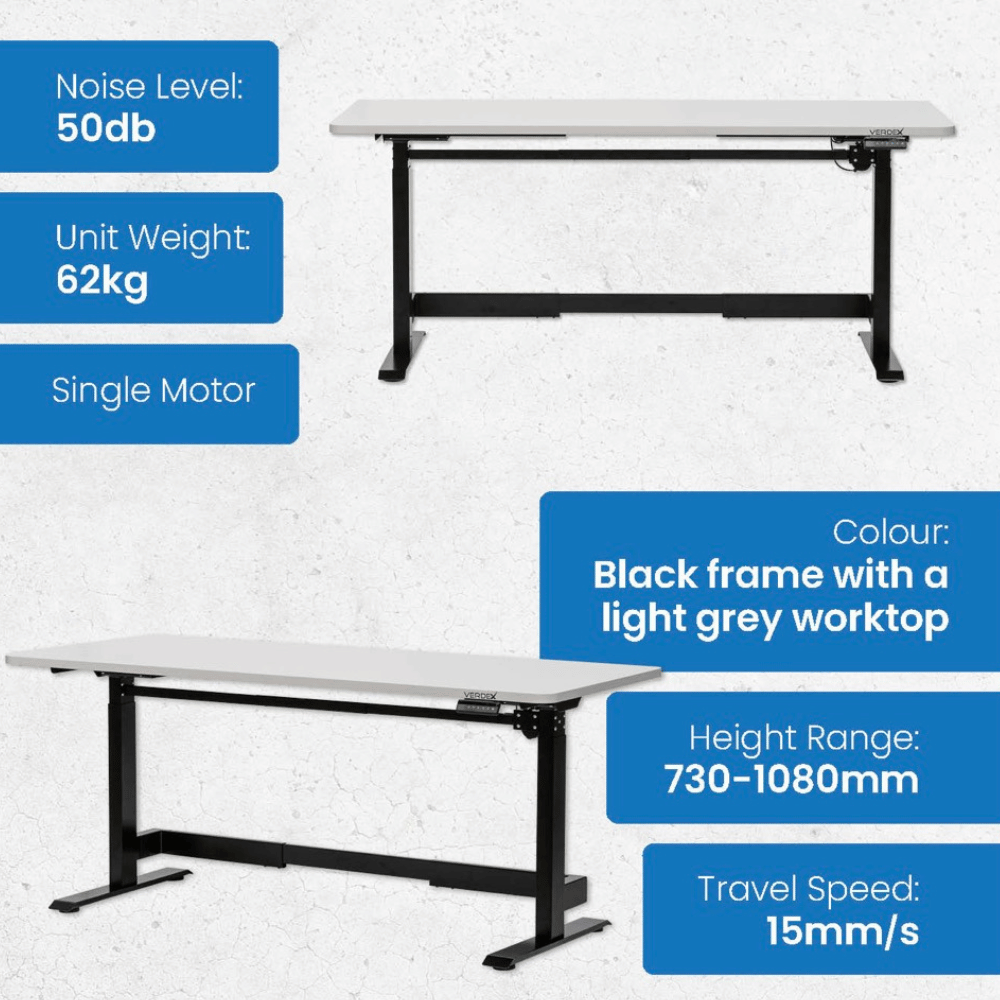 Two tables with specifications on a white background