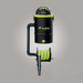 Black and green vacuum cleaner with 'bigboi' branding on a gray background