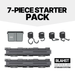 7-piece starter pack of BLAHST modular storage system on a white background