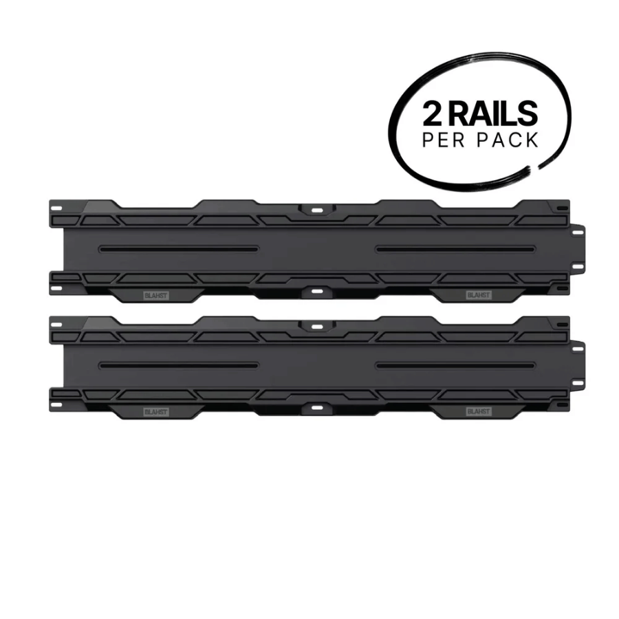 Two Blahst rails with '2 Rails per Pack' text on a white background