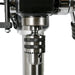 Close up of the 16 mm chuck on the Borum CH18FT pedestal drill