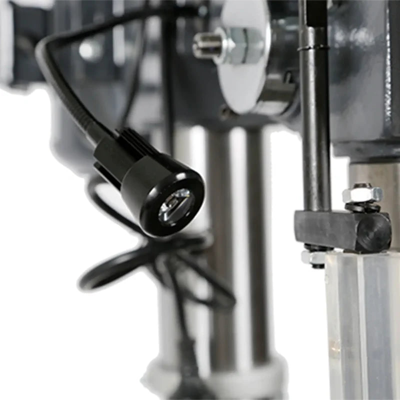 Flexible work light on the Borum CH30T pedestal drill