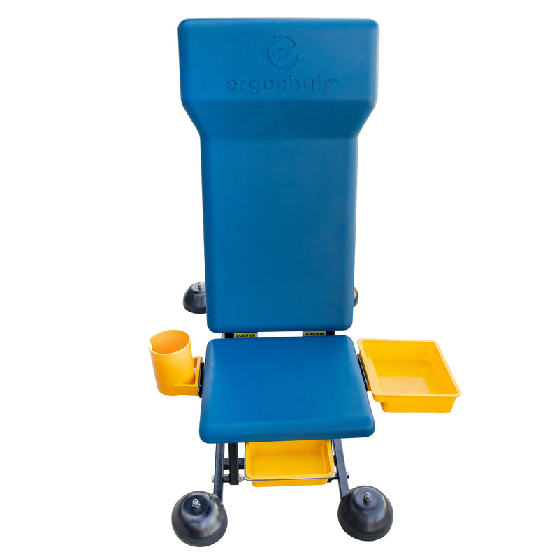 Padded seat and backrest on the Ergochair ERGO-RS
