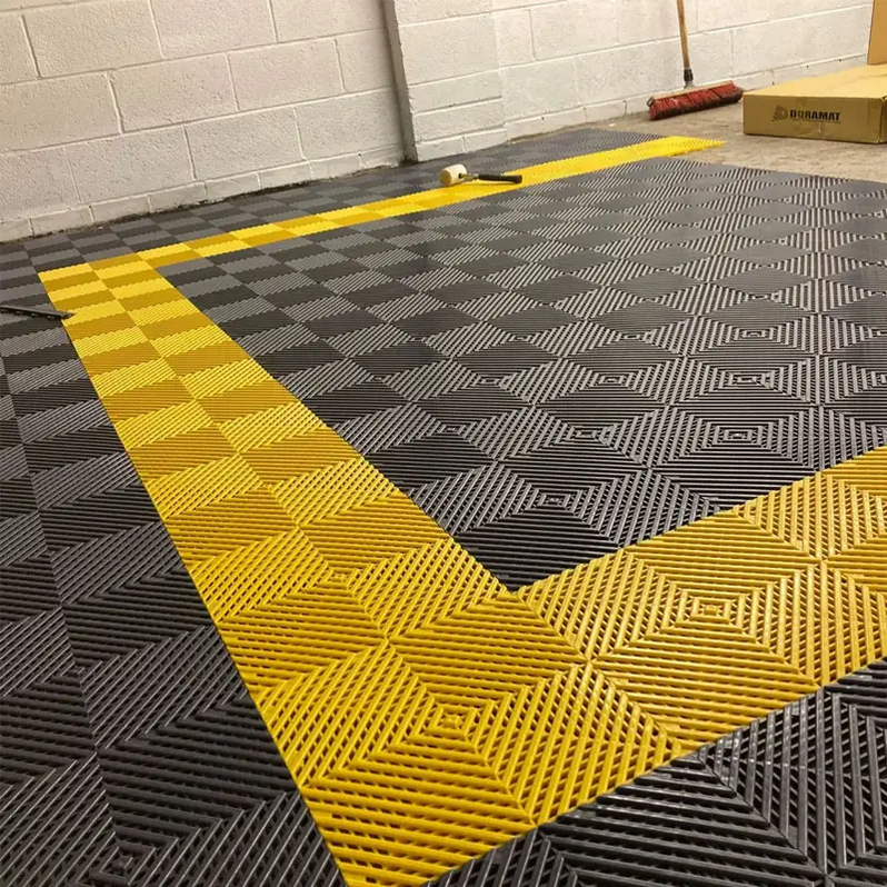 gridflex pro tile black and yellow