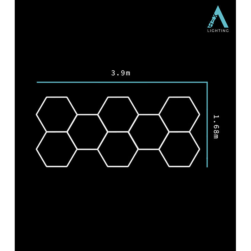 HEXA Cluster Classic hexagon LED garage light