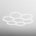 HEXA Comb Classic hexagon LED garage light with white frame