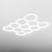 HEXA Dodeca Classic hexagon LED garage light with white frame