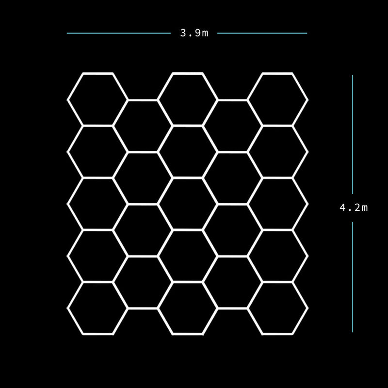 HEXA Double Garage Classic hexagon LED light
