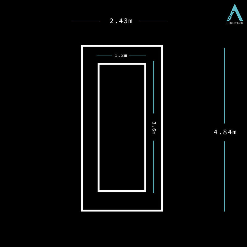 HEXA Double Quad linear LED garage light