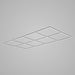 HEXA Grid linear LED garage light with black frame