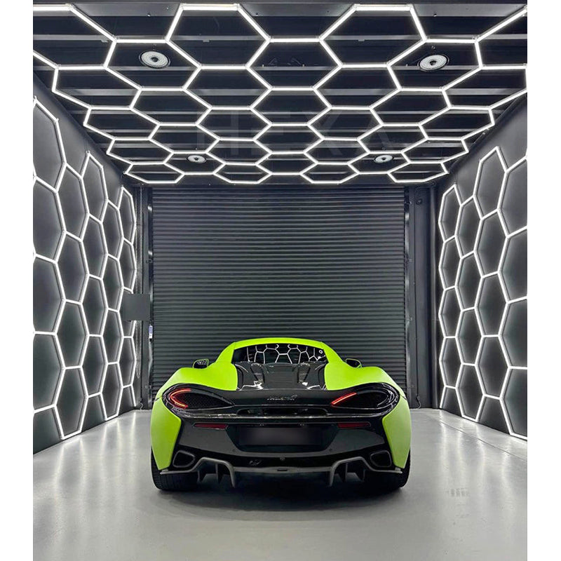 HEXA Large Double Garage Classic hexagon LED light
