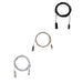 HEXA LED suspension kits in silver, white and black