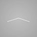 HEXA Lone Arrow Large linear LED garage light with white frame