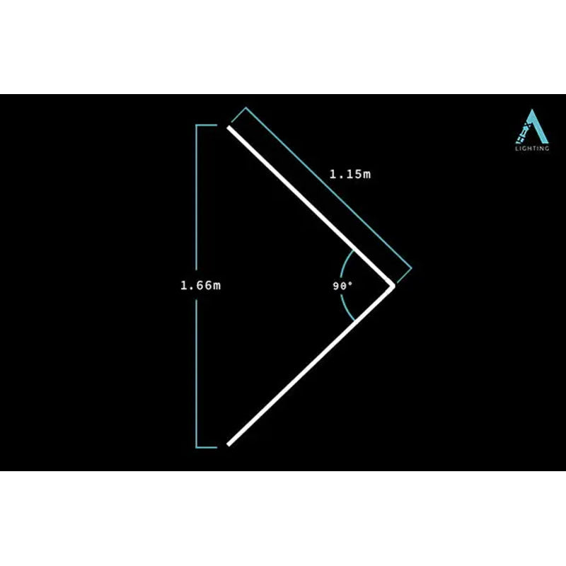 HEXA Lone Arrow Large linear LED garage light