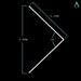 HEXA Lone Arrow Small linear LED garage light