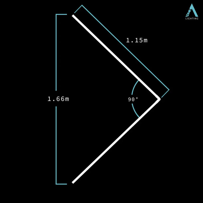HEXA Lone Arrow Small linear LED garage light