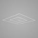 HEXA Meandros linear LED garage light with white frame