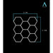 HEXA Octo Classic hexagon LED garage light