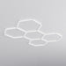 HEXA Penta Classic hexagon LED garage light with white frame