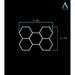 HEXA Penta Classic hexagon LED garage light