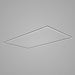 HEXA Slim Single Quad linear LED garage light with black frame