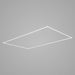 HEXA Slim Single Quad linear LED garage light with white frame