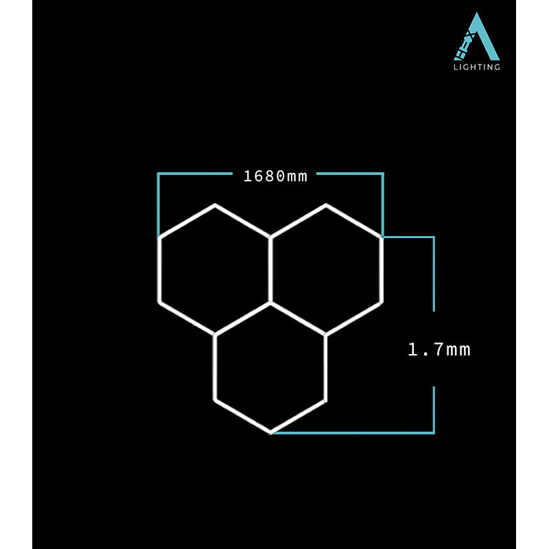 HEXA Triod Classic hexagon LED garage light