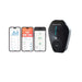 Ocular IQ Home Solar 22kW EV charger with Type 2 socket shown with the Ocular app on three phone screens