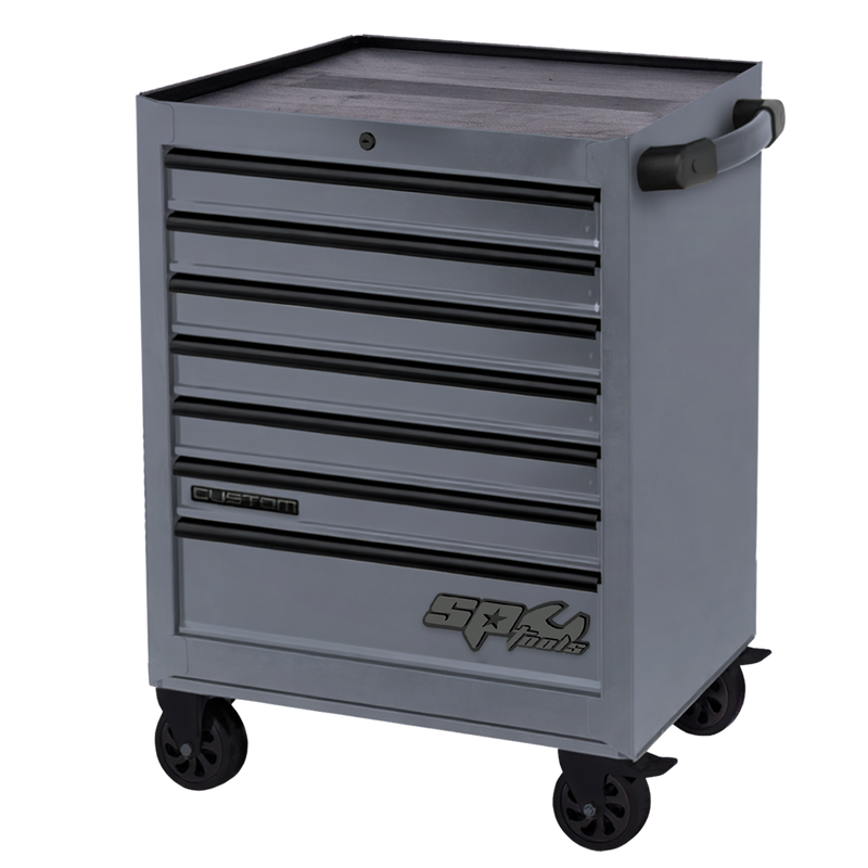 SP Tools Custom Series 7 drawer deep roll cab in Lethal Grey