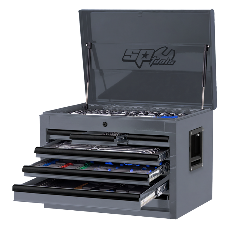 SP Tools Custom Series 7 drawer tool box in Lethal Grey