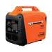 Orange and black 1700w portable inverter generator with 'SP Powered Equipment' branding on a white background